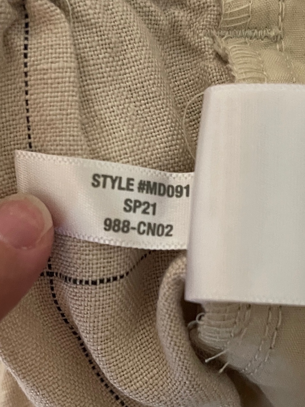 NWT Madewell Linen Windowpane Plaid Trousers Preppy Work Casual Travel Summer 6 - Picture 13 of 13